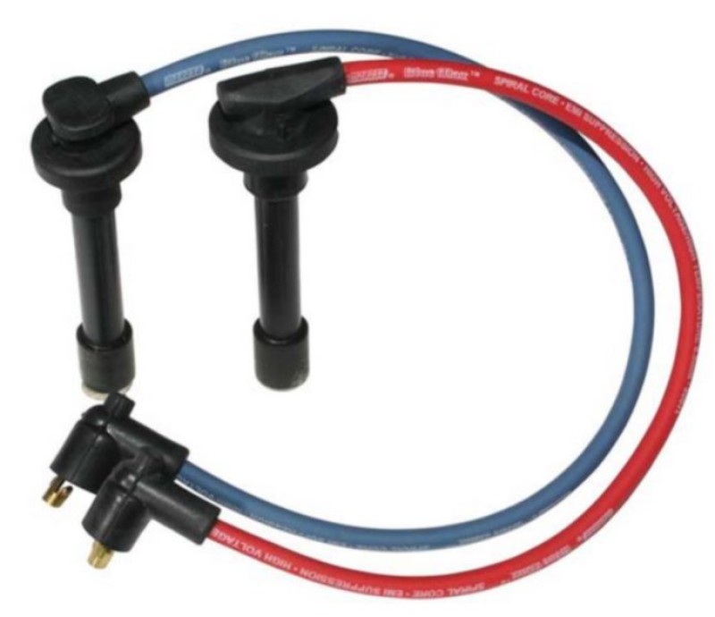 Moroso Custom Ignition Wire Set - Blue Max - Spiral Core - Colored High Temp Wire Separators - Blue - 72674