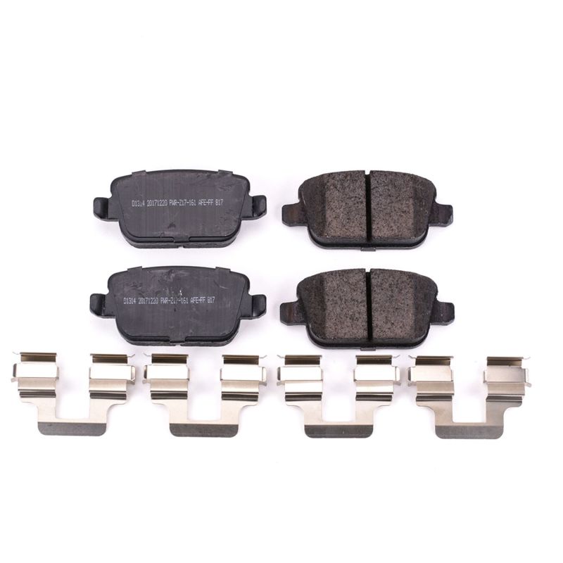 Power Stop 08-12 Land Rover LR2 Rear Z17 Evolution Ceramic Brake Pads w/Hardware - 17-1314