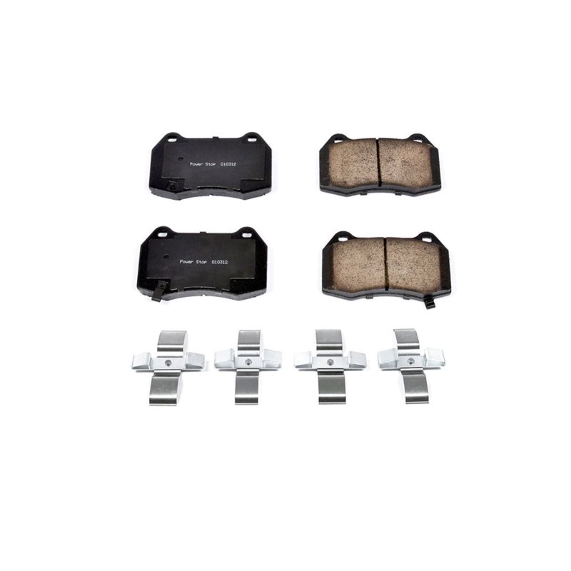 Power Stop 03-04 Infiniti G35 Front Z17 Evolution Ceramic Brake Pads w/Hardware - 17-960