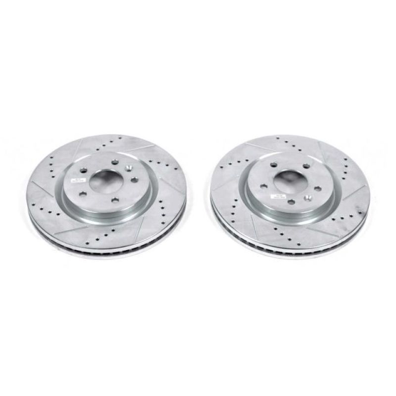 Power Stop 11-19 Ford Explorer Front Evolution Drilled & Slotted Rotors - Pair - AR85137XPR