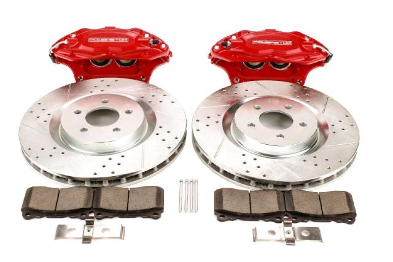 Power Stop 05-14 Ford Mustang Front Big Brake Conversion Kit - BBK-MUST-001R