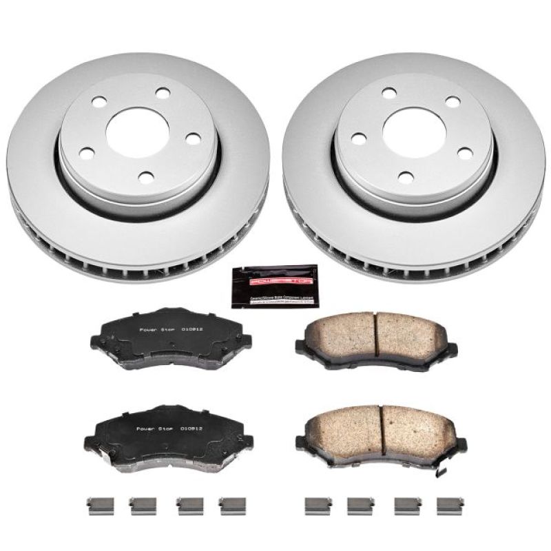 Power Stop 07-17 Jeep Wrangler Front Z17 Evolution Geomet Coated Brake Kit - CRK3097