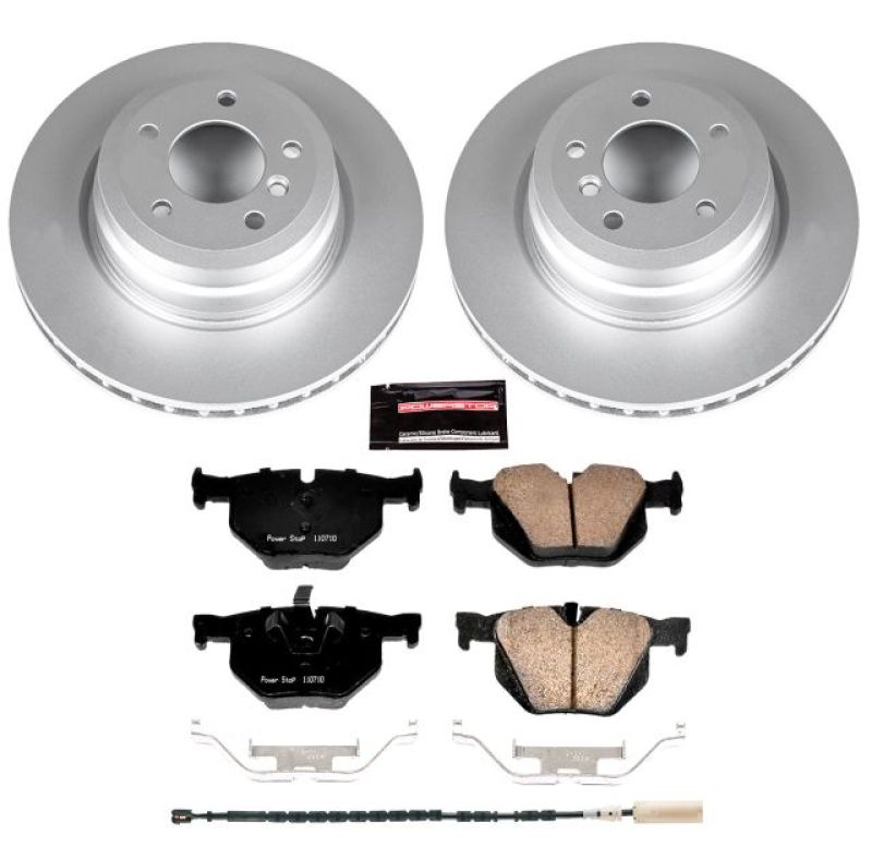 Power Stop 11-13 BMW 335i Rear Z23 Evolution Sport Coated Brake Kit - CRK5982