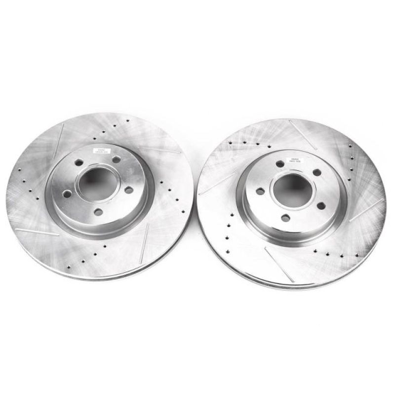 Power Stop 13-19 Ford Escape Front Evolution Drilled & Slotted Rotors - Pair - EBR897XPR
