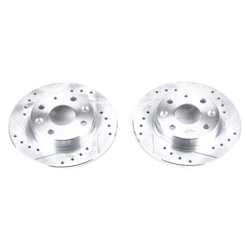 Power Stop 90-93 Mazda Miata Rear Evolution Drilled & Slotted Rotors - Pair - JBR544XPR