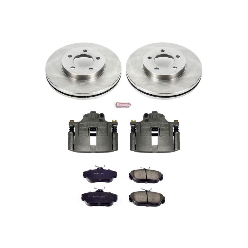 Power Stop 95-98 Ford Windstar Front Autospecialty Brake Kit w/Calipers - KCOE1327B