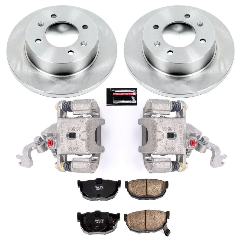 Power Stop 97-00 Hyundai Elantra Rear Autospecialty Brake Kit w/Calipers - KCOE3106B