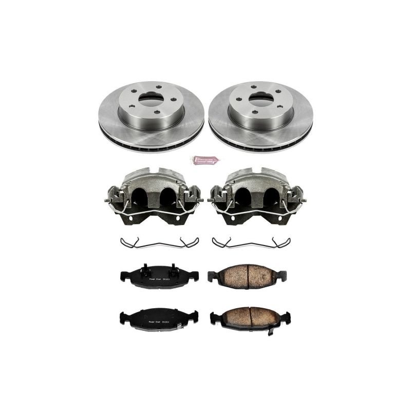 Power Stop 99-02 Jeep Grand Cherokee Front Autospecialty Brake Kit w/Calipers - KCOE2147