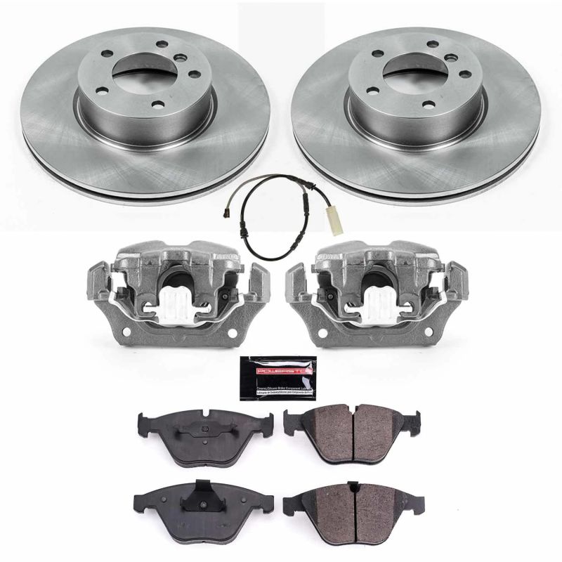 Power Stop 13-15 BMW X1 Front Autospecialty Brake Kit w/Calipers - KCOE7026