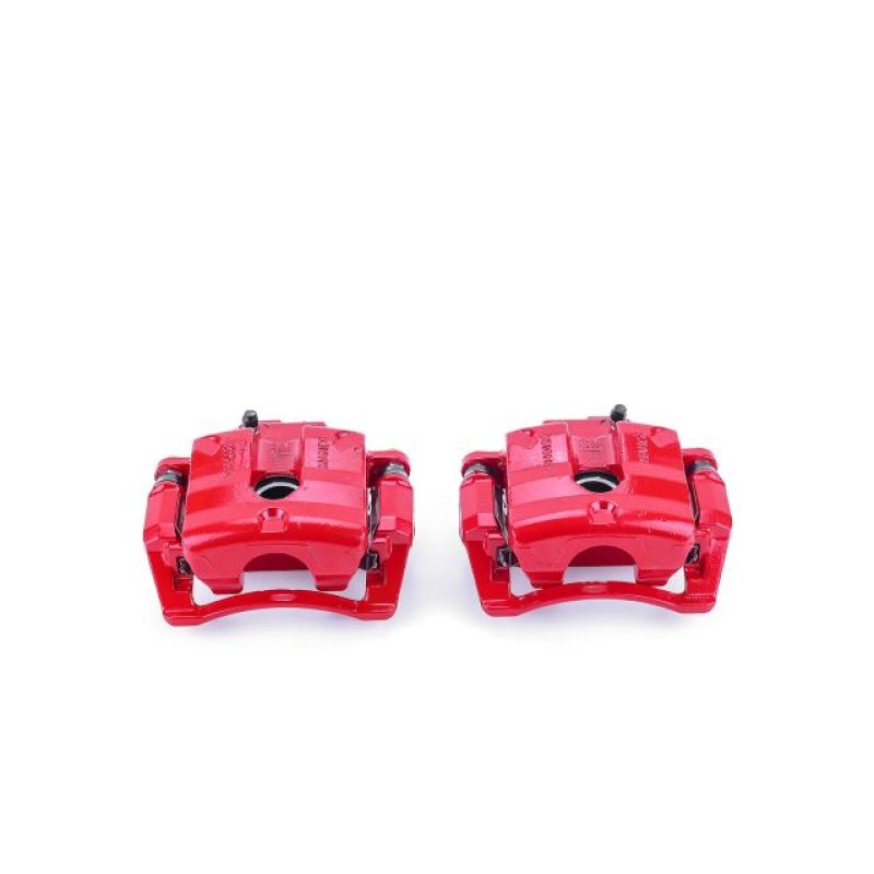 Power Stop 08-09 Cadillac CTS Rear Red Calipers w/Brackets - Pair - S5094A