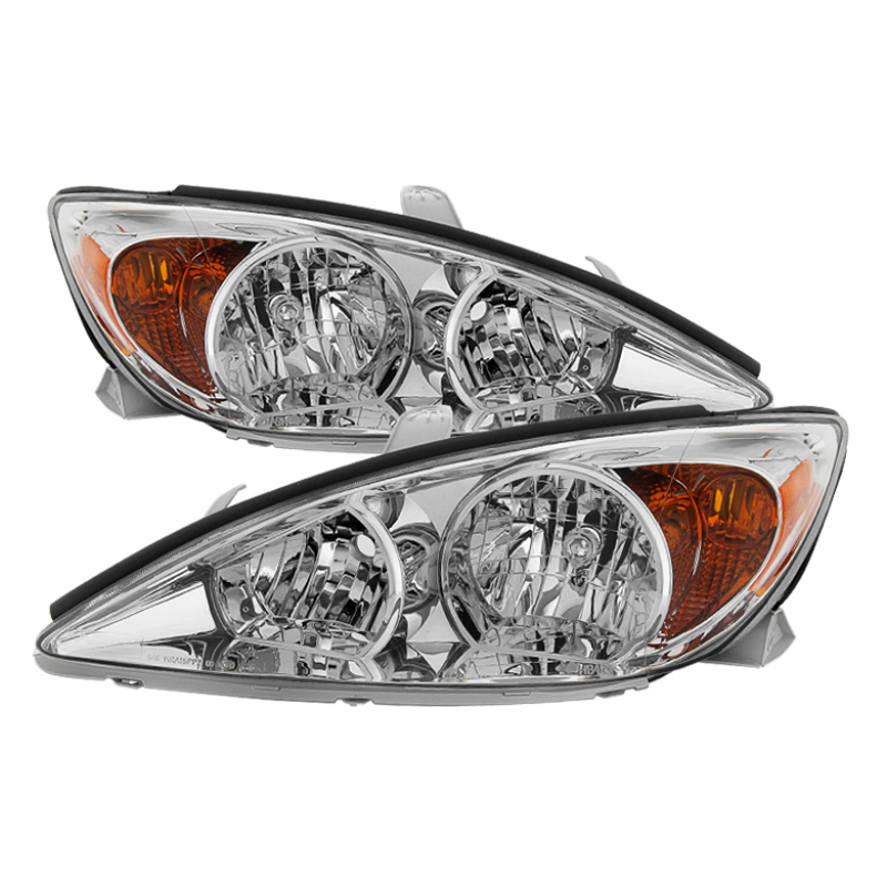 Xtune Toyota Camry 2002-2004 OEM Style Headlights -Chrome HD-JH-TCAM02-AM-C - 9029745