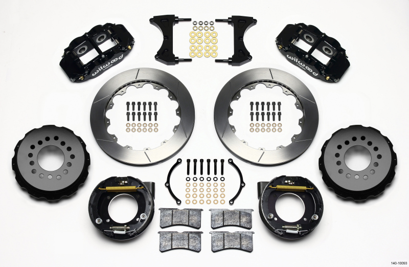 Wilwood Narrow Superlite 4R Rear P-Brk Kit 12.88in Chevy C-10 2.42 Offset 5-lug - 140-10093