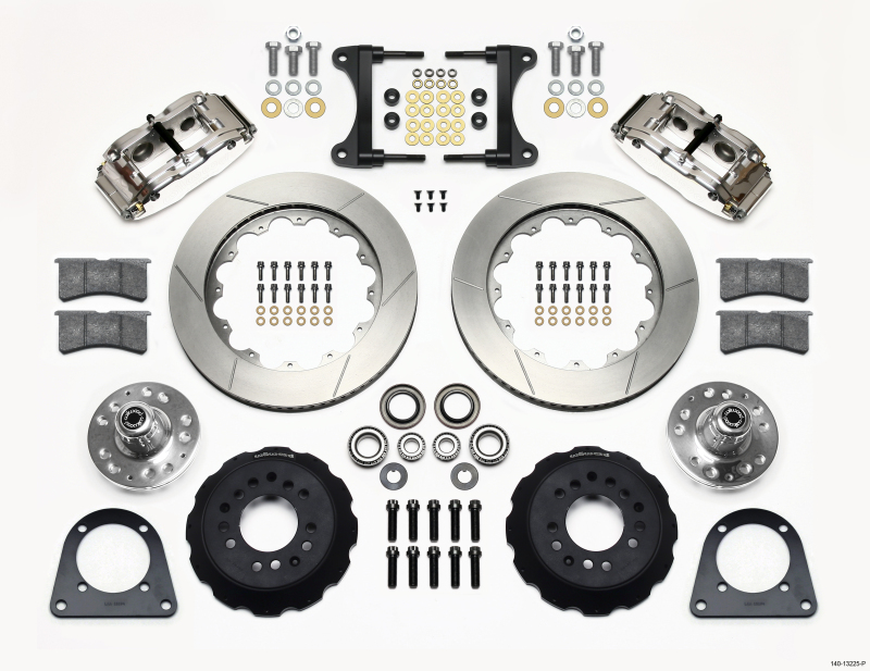Wilwood Narrow Superlite 6R Front Hub Kit 14.00in Polished TCI-IFS 71-78 (Pinto Based) - 140-13225-P