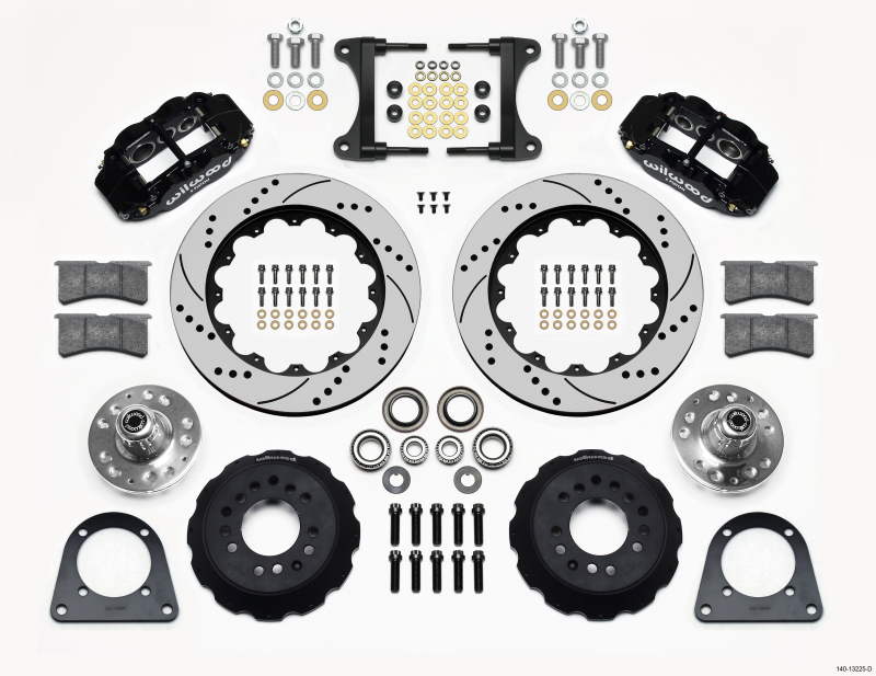 Wilwood Narrow Superlite 6R Front Hub Kit 14.00in Drilled TCI-IFS 71-78 (Pinto Based) - 140-13225-D