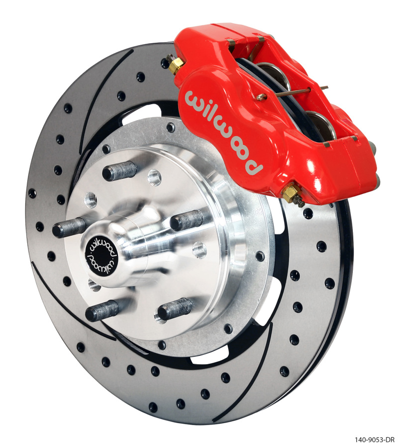 Wilwood Forged Dynalite Front Kit 12.19in Drilled Red 79-81 Camaro - 140-9053-DR