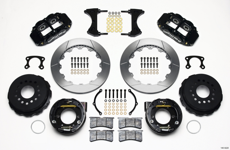 Wilwood Narrow Superlite 4R Rear P-Brk Kit 12.88in Small Ford 2.50in Offset - 140-9220