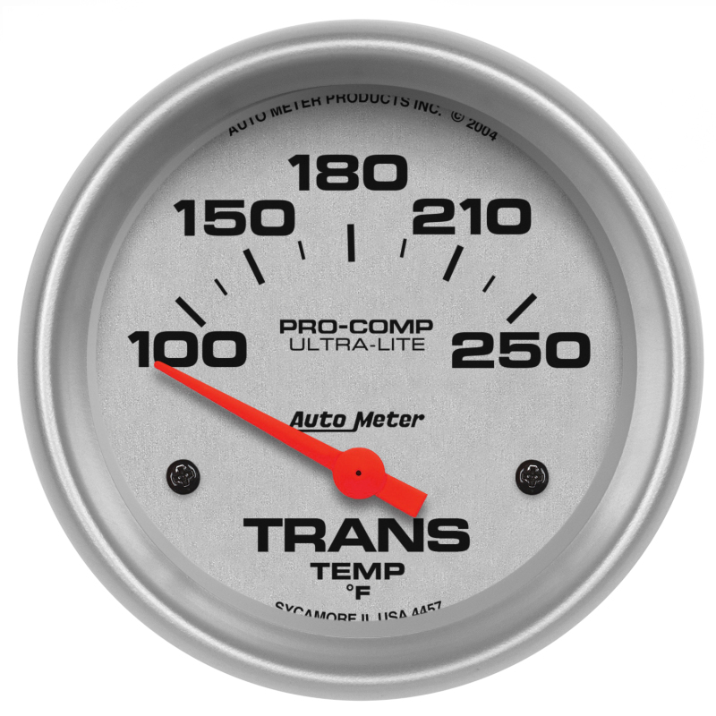 Autometer Ultra-Lite 2-5/8in 100-250 Deg Electric Transmission Temp Ultra Lite Gauge - 4457