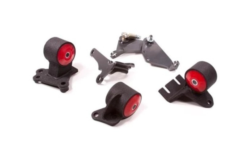 Innovative 90-93 Integra B-Series Black Steel Mounts 95A Bushings (Cable to Hydro Conversion) - 49350-95A