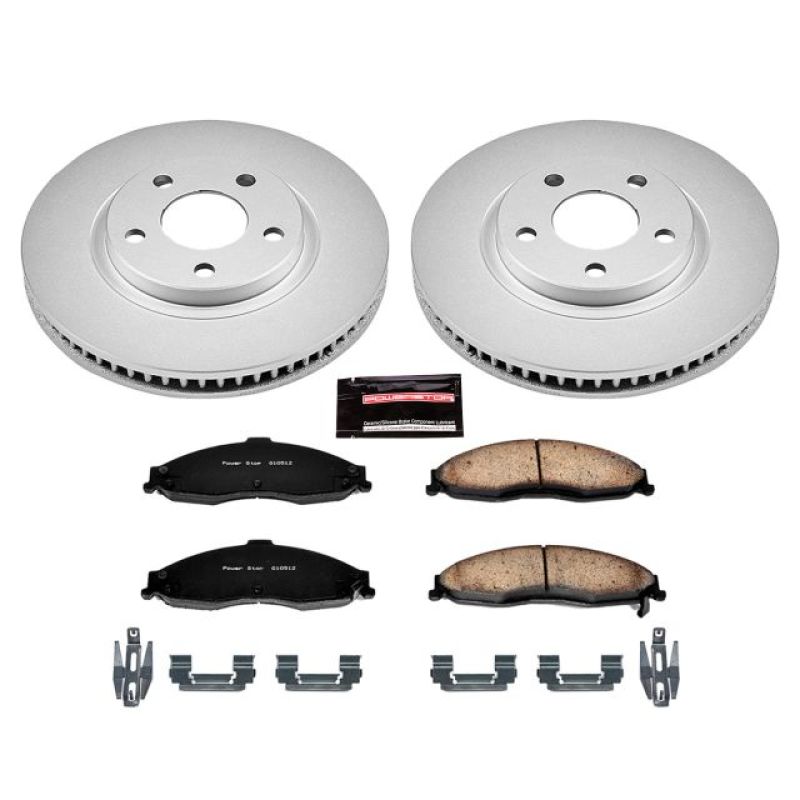 Power Stop 98-02 Chevrolet Camaro Front Z17 Evolution Geomet Coated Brake Kit - CRK1547