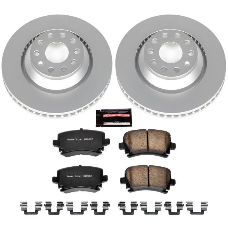 Power Stop 09-17 Volkswagen CC Rear Z23 Evolution Sport Coated Brake Kit - CRK4628