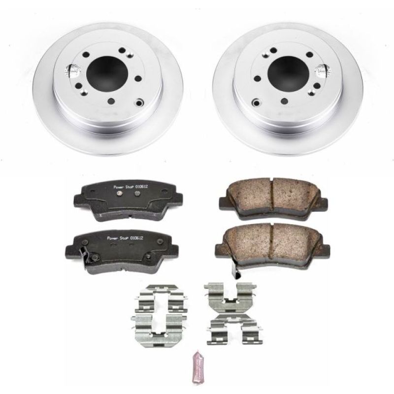 Power Stop 07-09 Kia Amanti Rear Z17 Evolution Geomet Coated Brake Kit - CRK4710