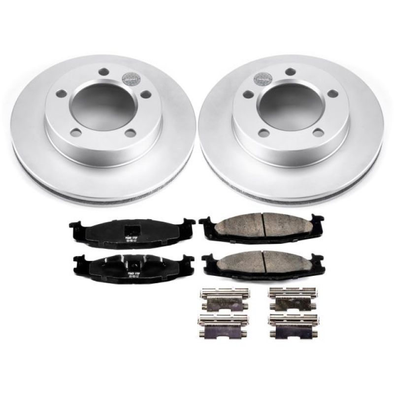 Power Stop 94-96 Ford Bronco Front Z17 Evolution Geomet Coated Brake Kit - CRK5067