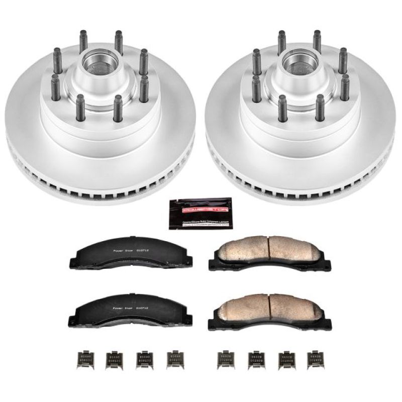 Power Stop 17-18 Ford E-450 Super Duty Front Z17 Coated Brake Kit - CRK4716