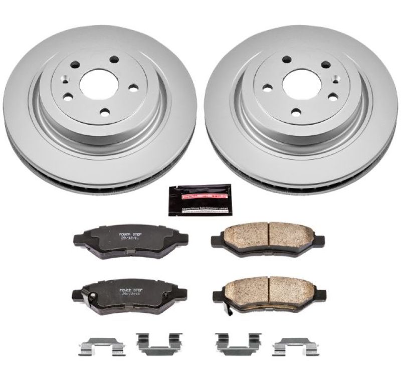 Power Stop 08-14 Cadillac CTS Rear Z17 Evolution Geomet Coated Brake Kit - CRK4723