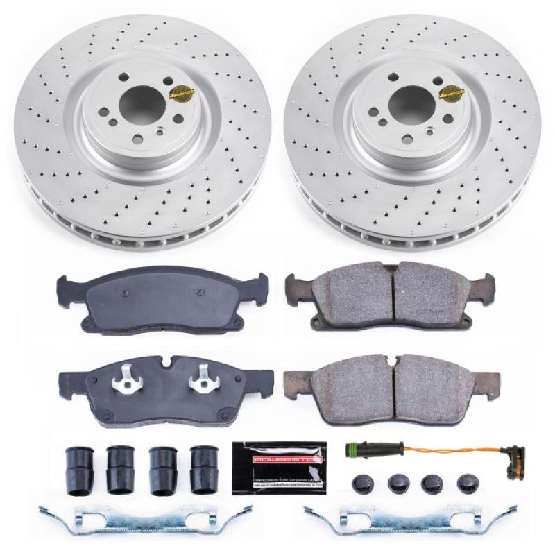 Power Stop 13-16 Mercedes-Benz GL450 Front Z23 Coated Brake Kit - CRK6899