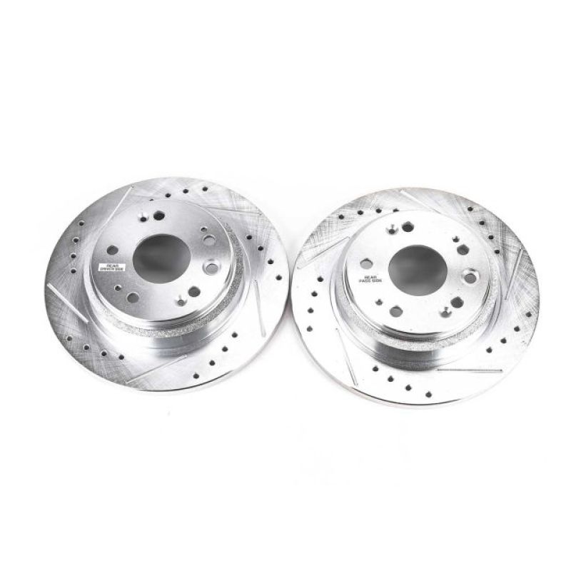 Power Stop 02-04 Acura RL Rear Evolution Drilled & Slotted Rotors - Pair - JBR1331XPR