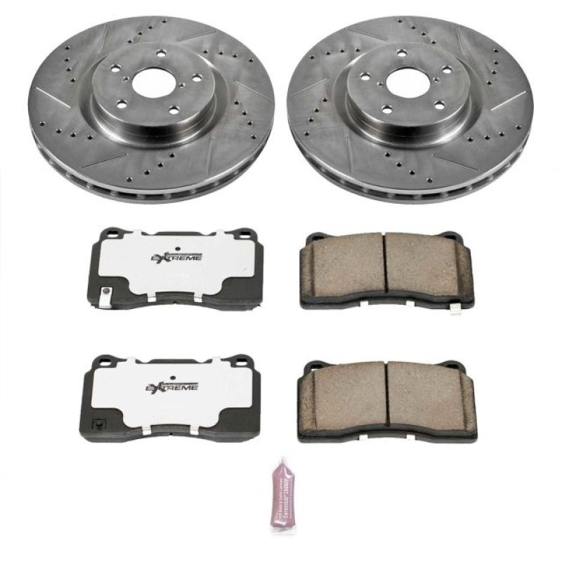 Power Stop 05-14 Subaru Impreza Front Z26 Street Warrior Brake Kit - K131-26