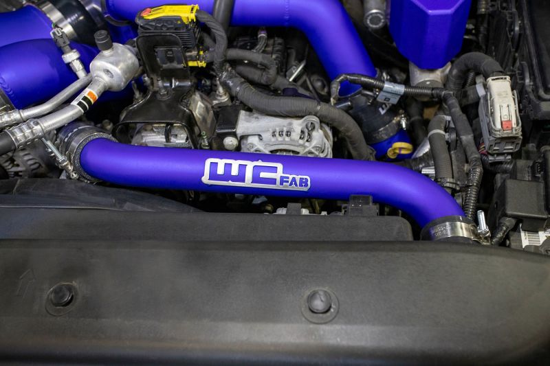 Wehrli 17-19 Chevrolet 6.6L L5P Duramax Upper Coolant Pipe - Blueberry Frost - WCF100742-BBF