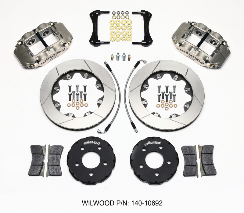 Wilwood Forged Superlite 4R ST BB Front Kit Road Race 94-04 Mustang - 140-10692