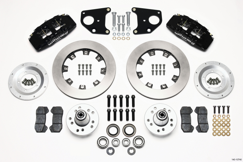 Wilwood Dynapro 6 Front Hub Kit 12.19in 62-72 CDP B & E Body-Drum - 140-10740