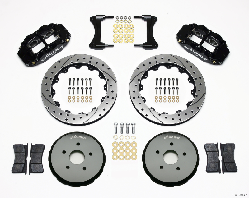 Wilwood Narrow Superlite 6R Front Hat Kit 12.88in Drilled 2008 Toyota Matrix - 140-10752-D