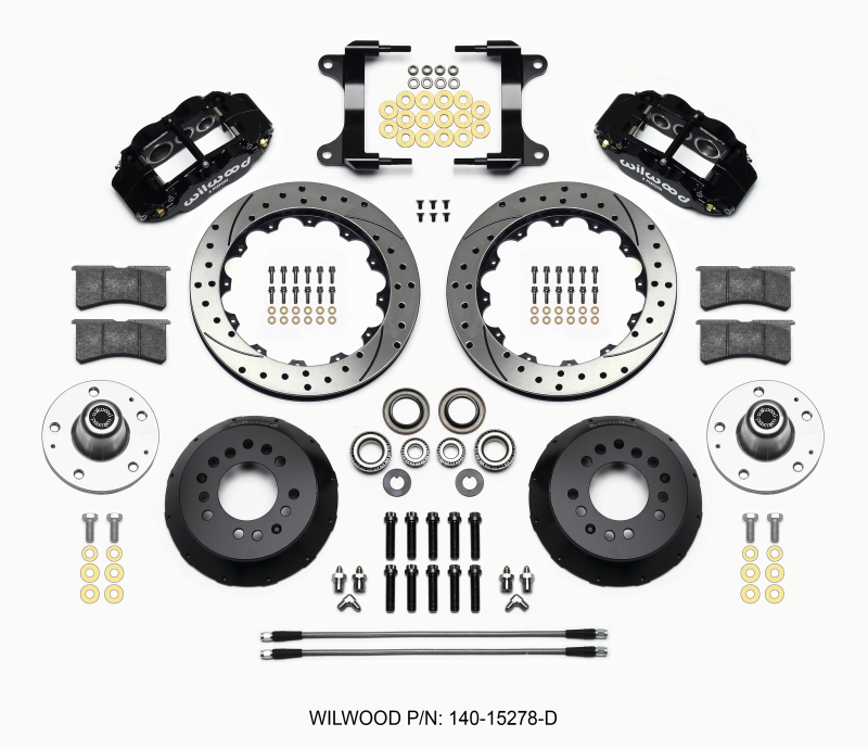 Wilwood Narrow Superlite 6R Front Hub Kit 12.88in Drilled 82-92 Camaro//Firebird - 140-15278-D