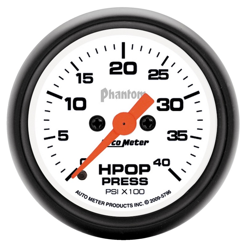 Autometer Digital Stepper Motor 0-4000 PSI HPOP Pressure Phantom Gauge - 5796