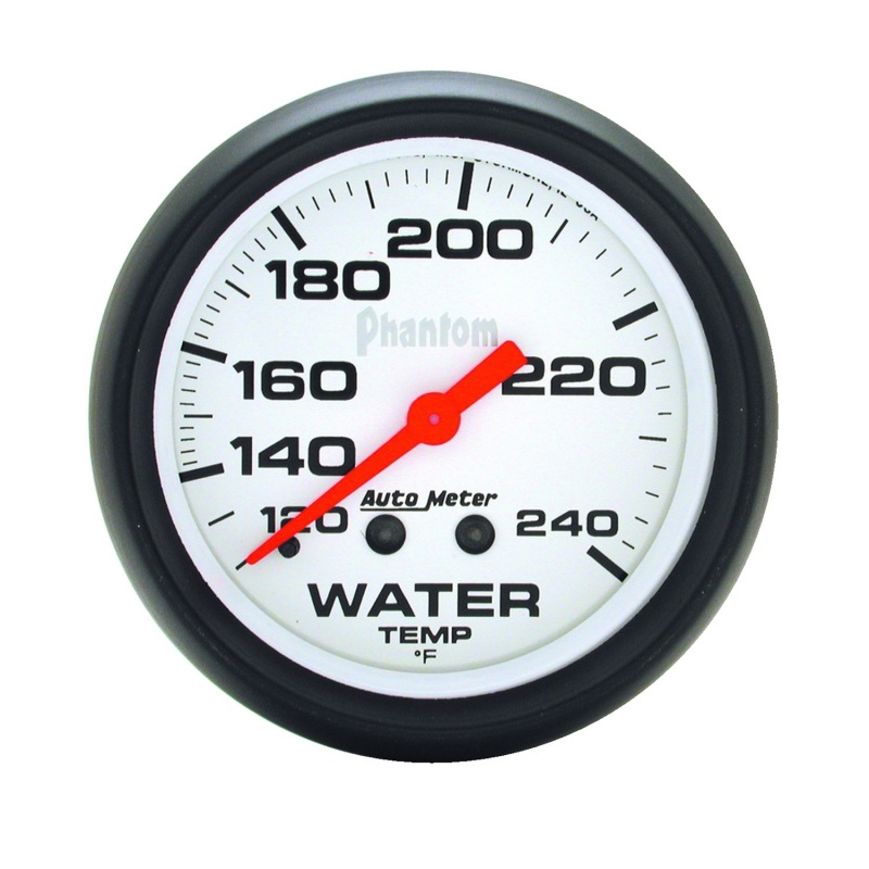 Autometer Phantom  66mm 120-240 Deg F Mechanical Water Temperature Gauge - 5832