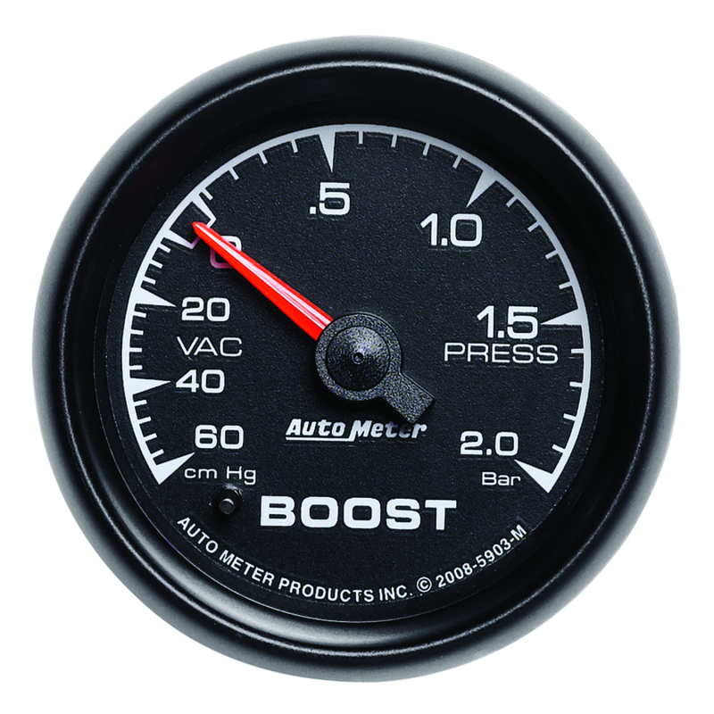 Autometer ES 52mm 60cm.Hg - 2.0 Bar Mechanical Boost/Vacuum Gauge - 5903-M