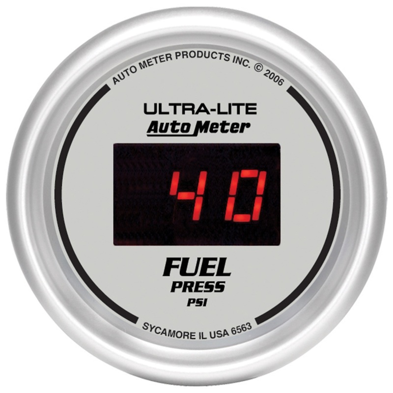 Autometer Ultra-Lite 52MM 5-100 PSI Digital Fuel Pressure Gauge - 6563