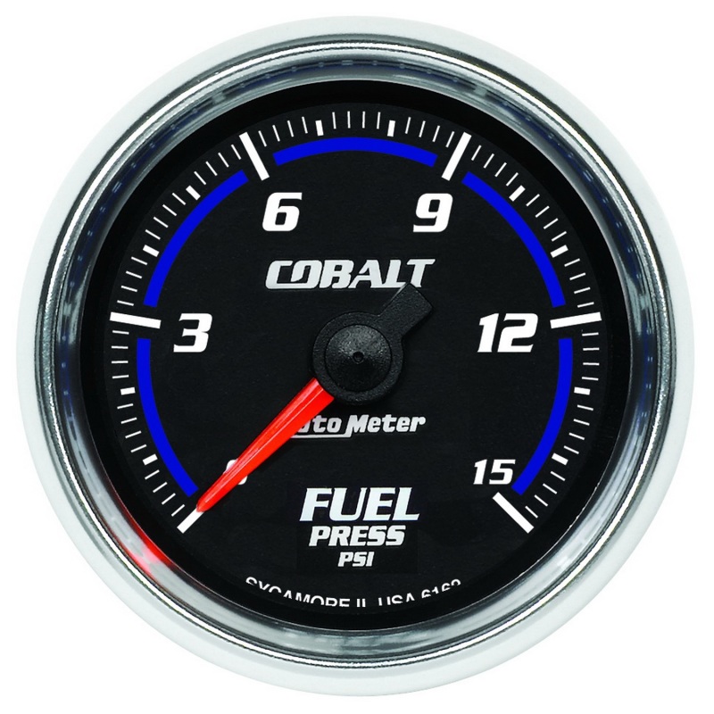 Autometer Cobalt 52mm 15 PSI Electronic Fuel Pressure Gauge - 6162