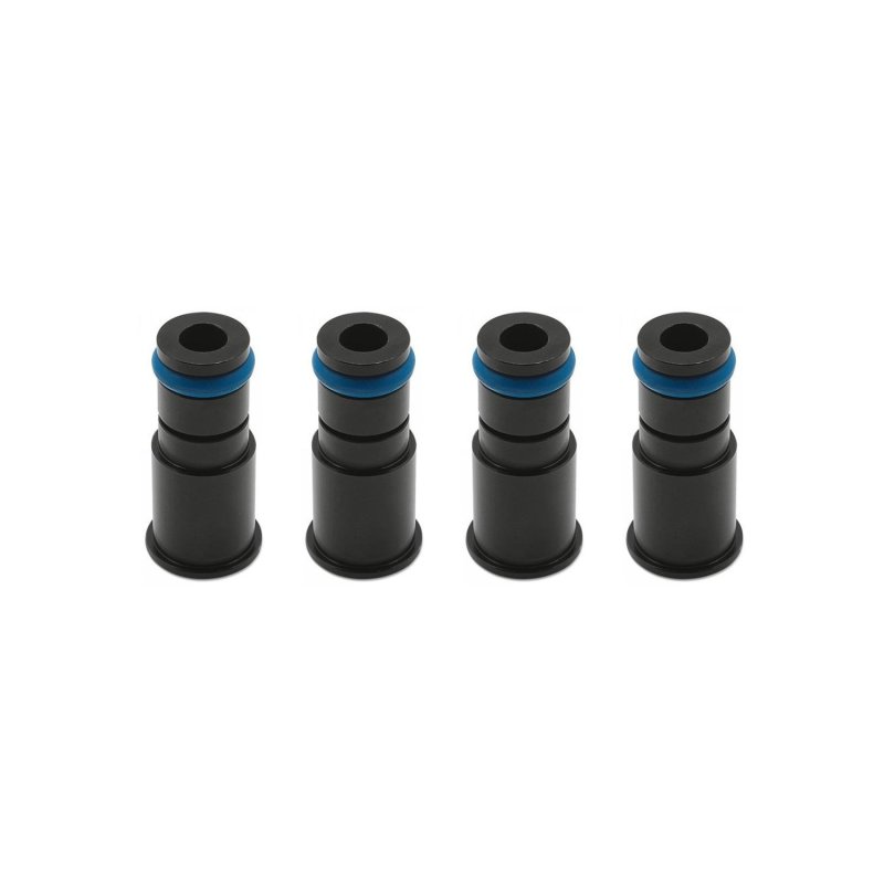 BLOX Racing 11mm Adapter Top (1in) w/Viton O-Ring & Retaining Clip (Set of 4) - BXEF-AT-11L-4