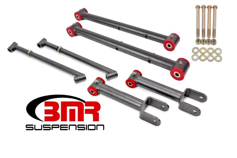 BMR 68-72 A-Body Non-Adj. Rear Suspension Kit - Black Hammertone - RSK017H