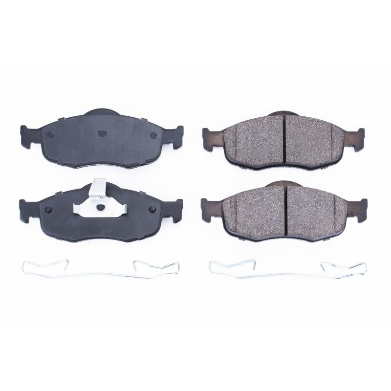 Power Stop 95-00 Ford Contour Front Z17 Evolution Ceramic Brake Pads w/Hardware - 17-648