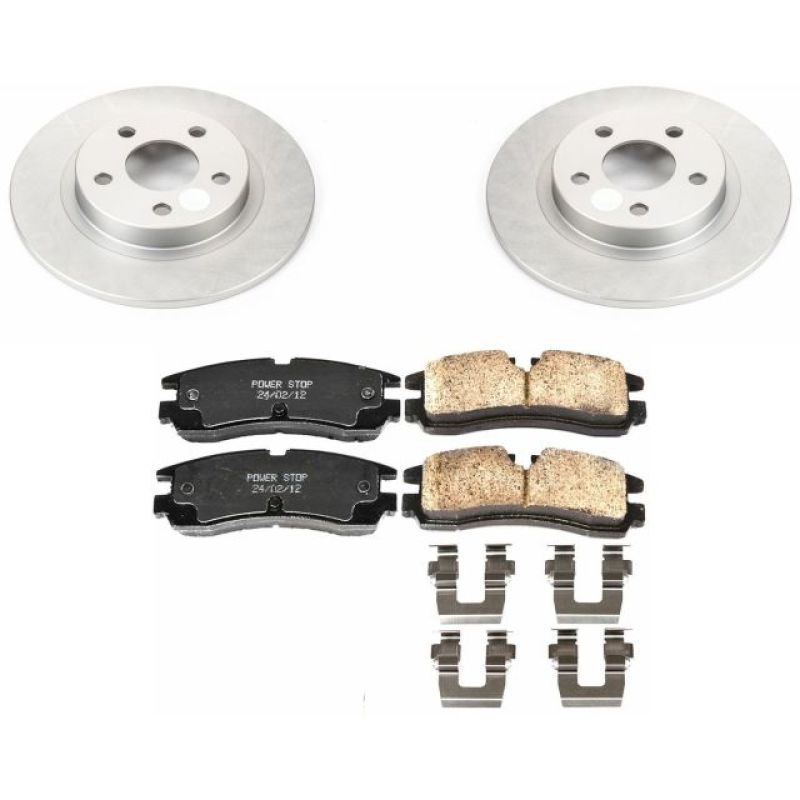 Power Stop 98-02 Cadillac Seville Rear Z17 Evolution Geomet Coated Brake Kit - CRK1567