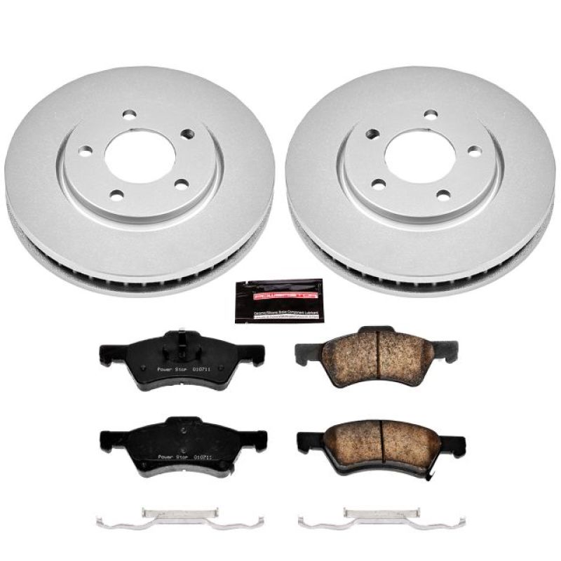 Power Stop 01-07 Chrysler Town & Country Front Z17 Evolution Geomet Coated Brake Kit - CRK5247