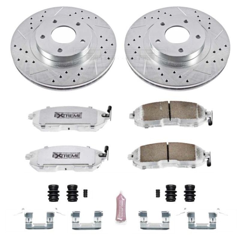 Power Stop 02-04 Infiniti I35 Front Z26 Street Warrior Brake Kit - K2282-26