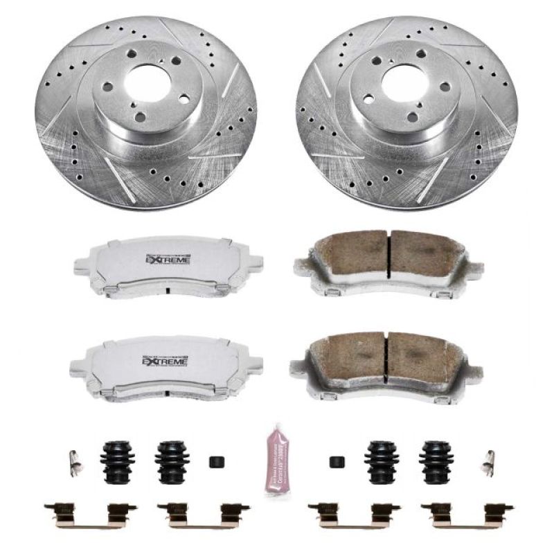 Power Stop 02-03 Subaru Impreza Front Z26 Street Warrior Brake Kit - K2369-26