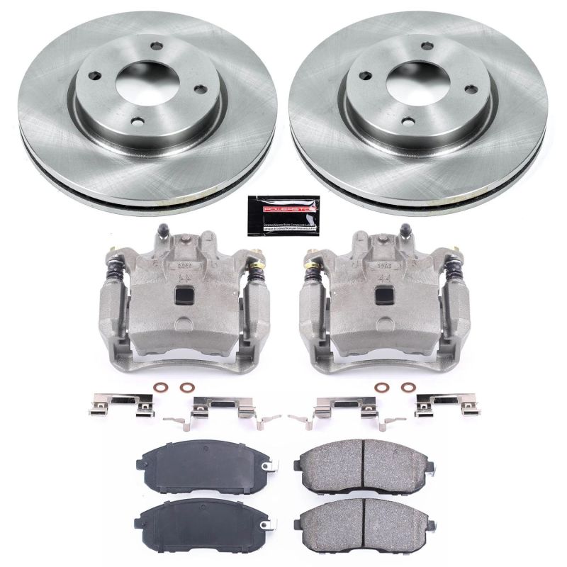 Power Stop 07-12 Nissan Versa Front Autospecialty Brake Kit w/Calipers - KCOE5817A
