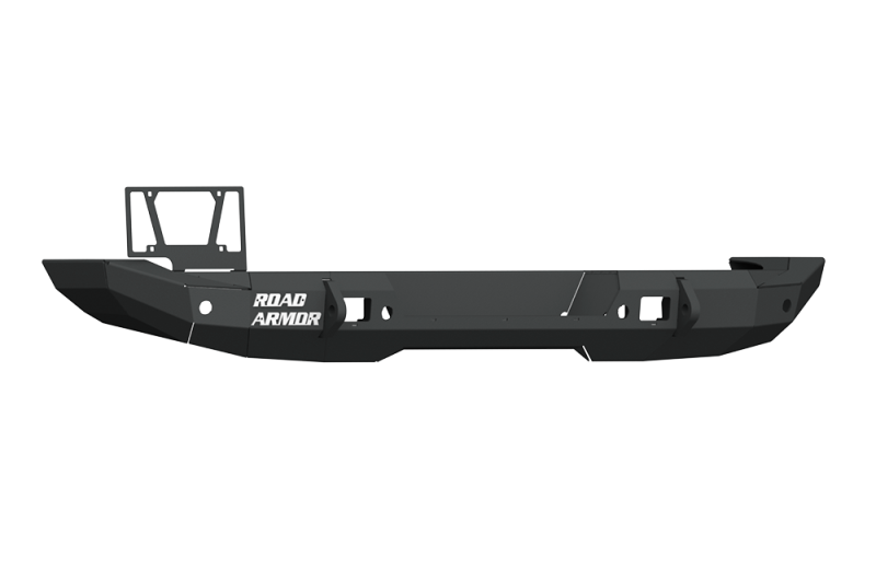 Road Armor 18-20 Jeep Wrangler JL Stealth Rear Bumper Full Width w/Tire Carrier Hole - Tex Blk - 5183R1B